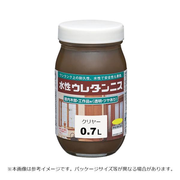 ロックペイント 水性ウレタンニス クリヤー 0.7L H40-0150 : カラー