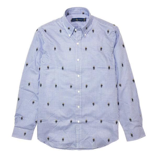 ポロ ラルフローレン 長袖 シャツ ポロベアー Polo Ralph Lauren メンズ Mens ブルー Olhodaguadocasado Al Gov Br