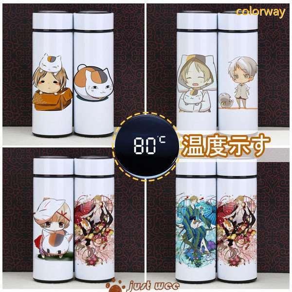 夏目友人帳 なつめ たかし まだら ニャンコ先生 大人気 キャラクターグッズ 売れ筋 魔法瓶 コープ プレゼント 可愛い 保温コップ 温度示す fdb Colorway 通販 Yahoo ショッピング