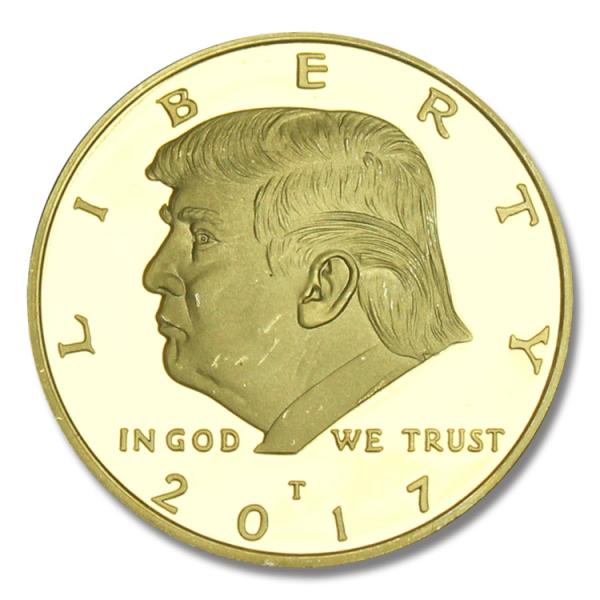 レプリカメダル DONALD TRUMP ドナルドトランプ 大統領 メダル ゴールド色 記念メダル