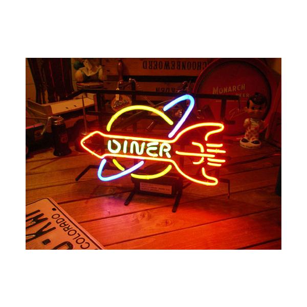 ネオンサイン ROCKET DINER ネオン管 照明 店舗装飾 インテリア