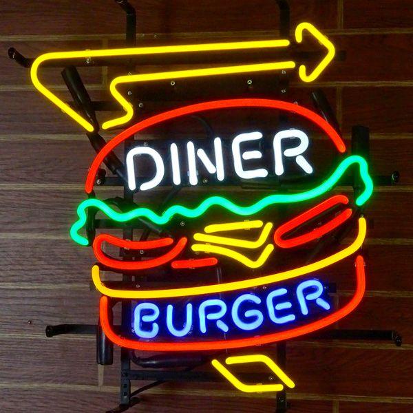 ネオンサイン Burger Diner バーガーダイナー ネオン管 レストラン フード系 ガレージング アメリカン雑貨 B アメリカン雑貨colour Yahoo 店 通販 Yahoo ショッピング