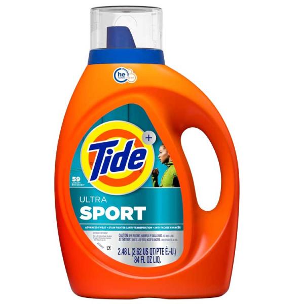 洗濯洗剤 液体 Tide タイド ウルトラスポーツ  アクティブフレッシュの香り 2.72L 65回分 汗・皮脂汚れ・ニオイに強い