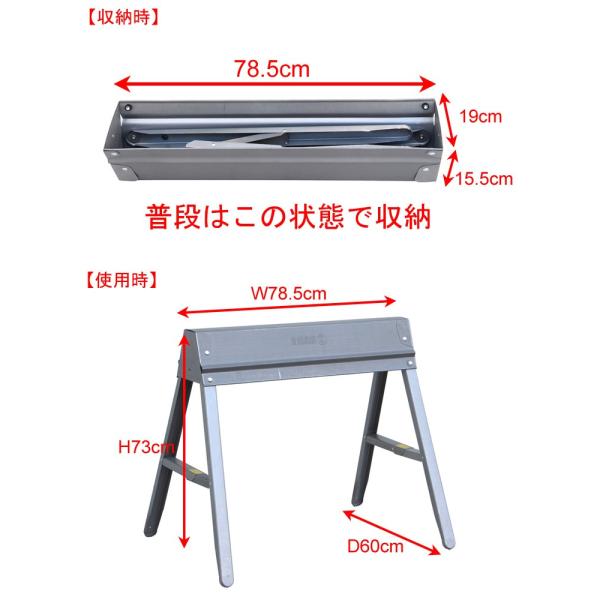 作業台 メタルフォールディング ソーホース Ebco社製 Diy 大工道具 アメリカ製 アメリカ雑貨 Buyee Buyee 日本の通販商品 オークションの代理入札 代理購入