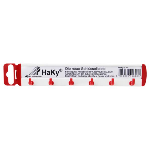 キーフック HAKY 6 ハーキー 6フック レッド 鍵収納 ドイツ製 おしゃれ インテリア
