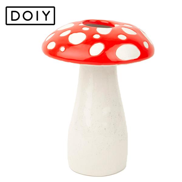 花びん アマニータ フラワーベース L Φ15.8×H19cm 陶器 フラワーベース キノコ オブジェ おしゃれ amanita