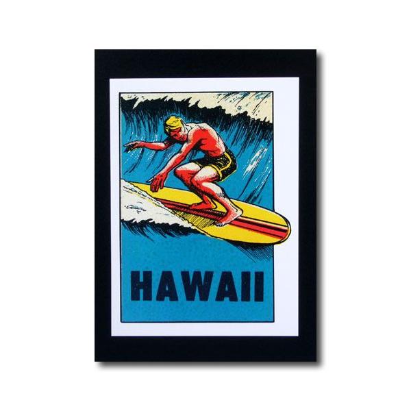 ハワイアンポスター サーフィンシリーズ N 48 Hawaii サーファー サイズ 29 5 21 5cm アメリカ雑貨 アメ F アメリカン雑貨colour Yahoo 店 通販 Yahoo ショッピング