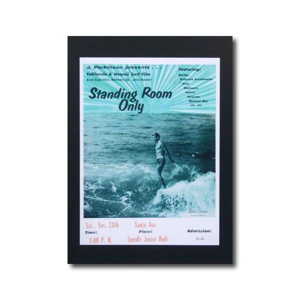 サーフムービーポスター L-20 「Standing Room Only Lance Carsow」 サイズ：29×22cm アメ