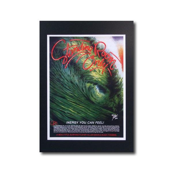 サーフムービーポスター L-84 「Standing Room Only Jim evans」 サイズ：28.5×21cm アメリ