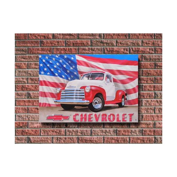 メタルサイン CHEVY 51' Pick-up #704 ブリキ看板 インテリア シボレー