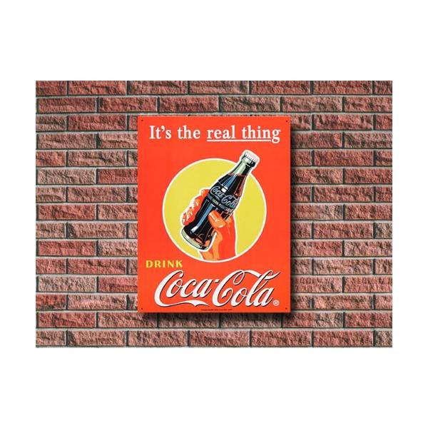 Coca Cola メタルサイン コカコーラ リアルシングボトル #1053