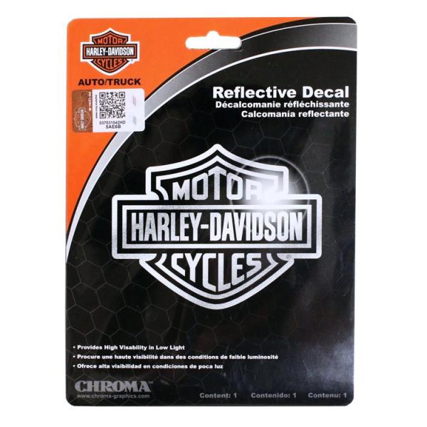 ステッカー ハーレーダビッドソン リフレクティブ デカール（反射素材） B&amp;S Logo CG28001 ビニル製 Harley-