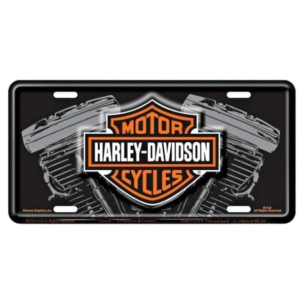 Harley-Davidson 看板 Harley Davidson（ハーレー・ダビッドソン） 看板 ライセンスプレート