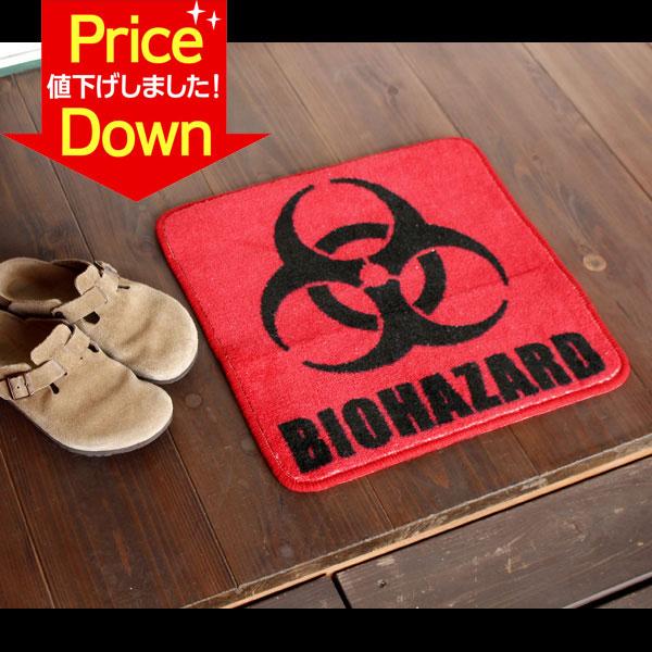 ミニインテリアマット Biohazard バイオハザード 縦45 横45cm フロアマット インテリアマット アメリカン雑貨 J アメリカン雑貨colour Yahoo 店 通販 Yahoo ショッピング