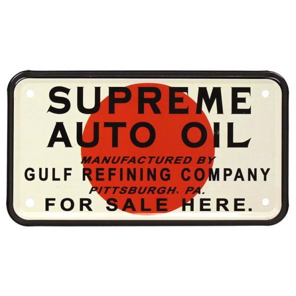 バイクナンバープレート型CMプレート Suprime Auto Oil 縦10×横18cm