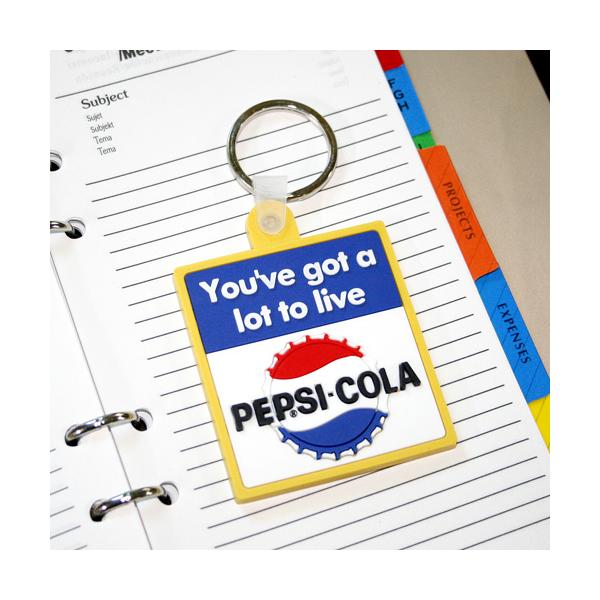 キーホルダー PEPSI ペプシ PVC 2D キーリング (D) アクセサリー バッグチャーム アメリカン雑貨