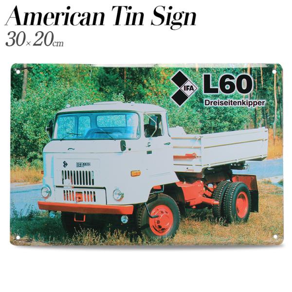 ティンプレート L60 トラック ドイツ H20×W30cm ブリキ製 インテリア 壁面装飾 オシャレ アメリカ雑貨 アメリカン雑