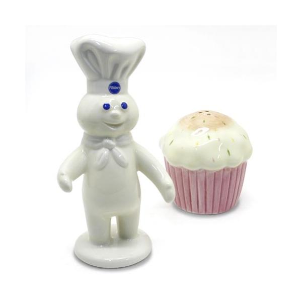Doughboy ピルズベリー ドーボーイ＆ケーキ セラミックソルト＆ペッパーセット アメリカ雑貨 アメリカン雑貨