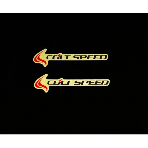 コルトスピード （COLT SPEED） コルトスピード・ステッカー：新ロゴステッカー2枚セット　Mサイズ　