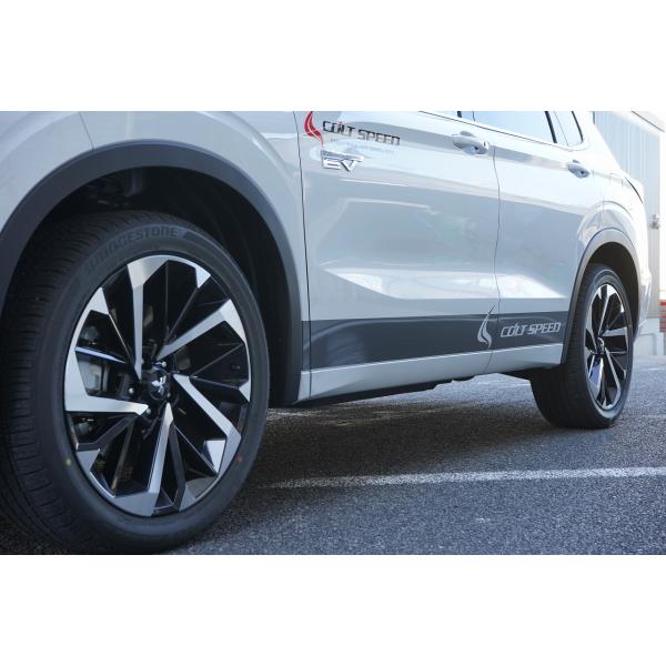 アウトランダーPHEV（〜2024/10：GN0W）専用　コルトスピードサイドデカール（艶消しブラック）
