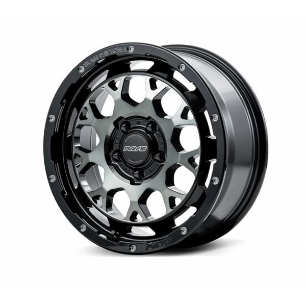 RAYS TEAM DAYTONA M9+ レイズ チーム デイトナ M9プラス　5.0J-15　+45mm 4H100　 ブラック/ディスククリアスモーク(BEL)　2本セット