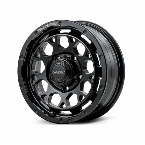 RAYS TEAM DAYTONA M9+ レイズ チーム デイトナ M9プラス　5.0J-15　+45mm 4H100　 セミグロスブラック (BOJ)　2本セット