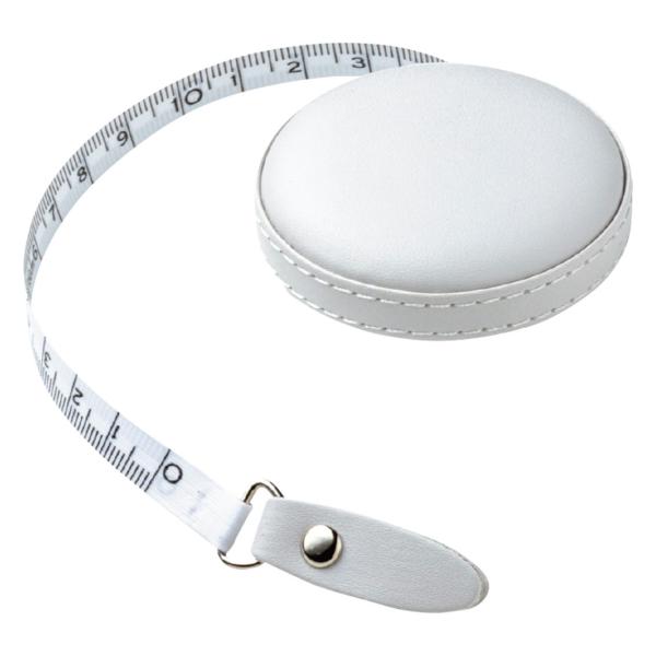 高級感のあるPUカバーの1.5mメジャー　ご家庭に仕事場に1つあると便利です。素材： PU・PVC・ABS重量： 26g現品サイズ： 55×55×16mm【★ご注文のタイミングによっては売り切れる場合もございます。ご了承ください。】
