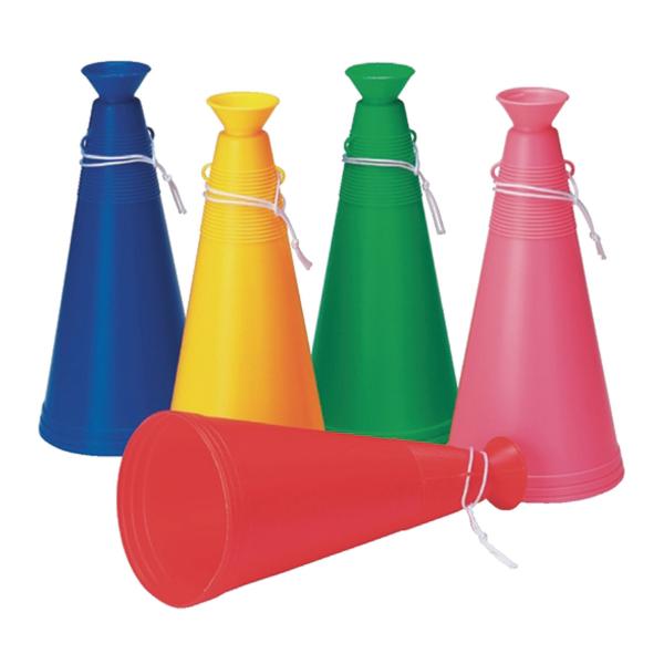 色鮮やかな5色！応援にぴったりのアイテムです。素材： PE重量： 90g現品サイズ： φ130×290mm【★ご注文のタイミングによっては売り切れる場合もございます。ご了承ください。】