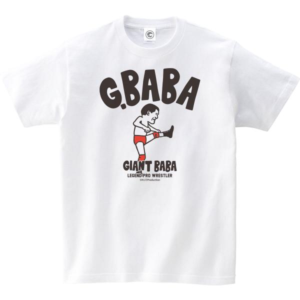 【COMBINATION MEAL コンビネーションミール】ジャイアント馬場 G.BABA コットンTシャツ レジェンドプロレスラーシリーズ