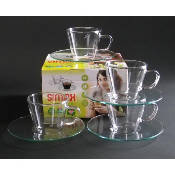 エスプレッソ カップソーサー４個カップ４、ソーサー４セット