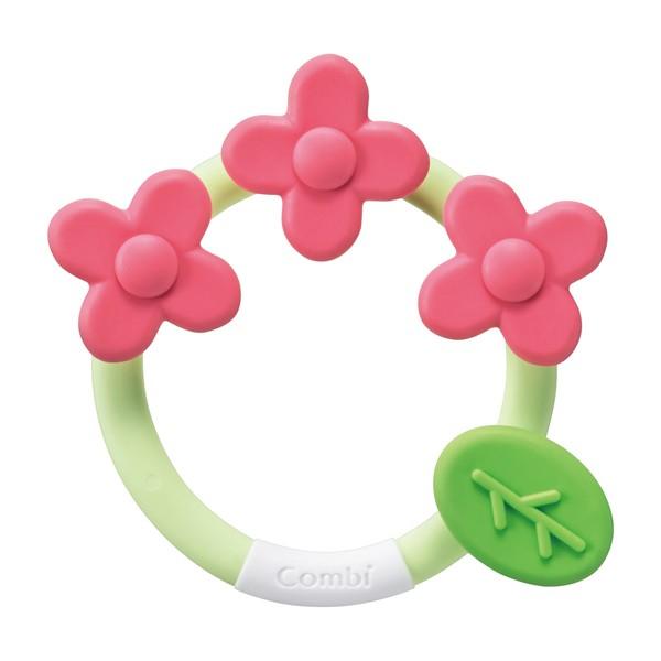 他サイト： combi コンビ 歯がため かぷっと夢中でリング / なめかみフラワー（PI）の商品画像