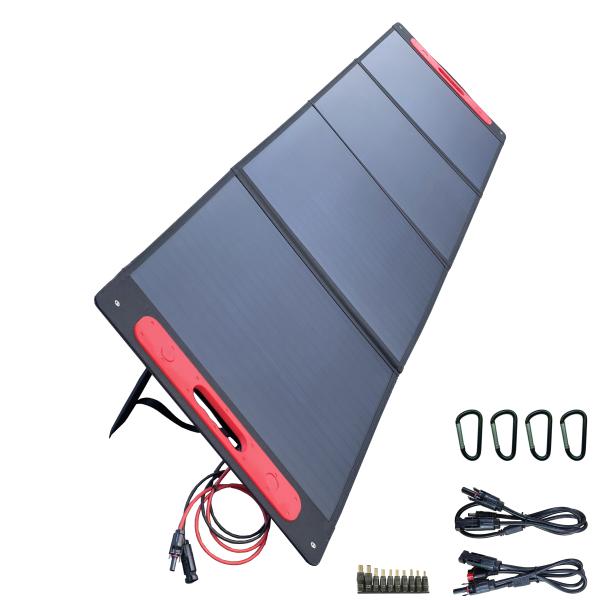 comcon ソーラーパネル CE-SP200 200W 高効率 折り畳み 持ち運ベる 太陽光パネル 急速充電 単結晶 ETFE ソーラーチャージャー 蓄電池 防災 節電