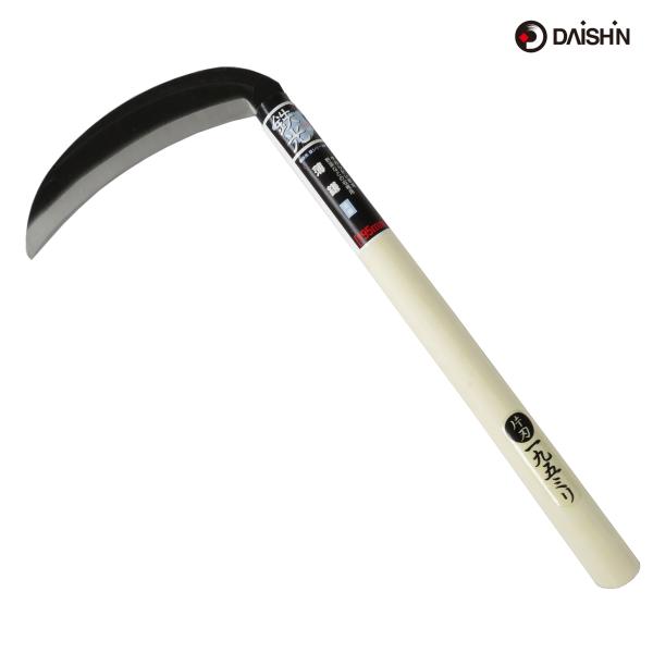 大進 全鋼 薄鎌 195ｍｍ 鎌 除草 道具 家庭菜園 草むしり 用具 工具 草抜 カマ 草刈り 農業 女性 庭 農作業 草取り 木柄 軽量 便利 切れる  雑草とり 道具