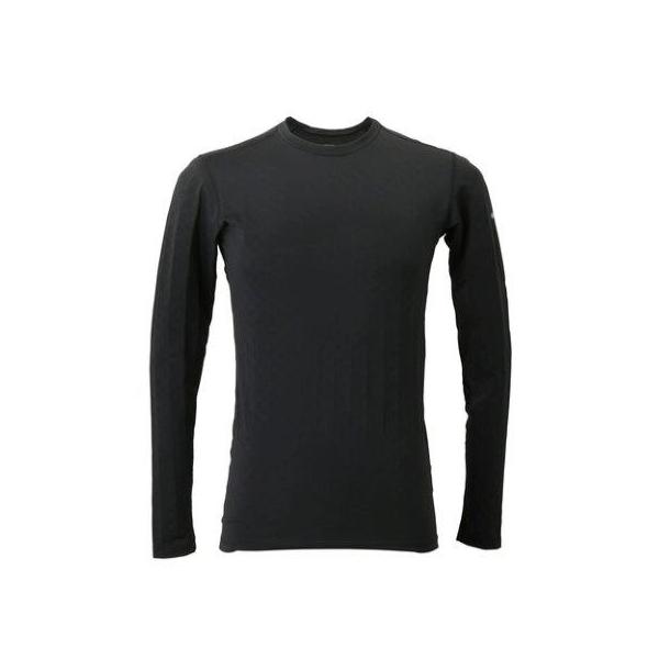 【氷撃】PERFORMANCE LINE 冷感シャツ 長袖 クルーネック ブラック XLサイズ 25151874 フリーズテック
