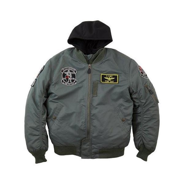 HOUSTON（ヒューストン） MA-1 ブラックナイトモーターサイクル