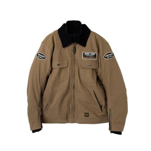 ブラウン コットンジャケット VANSON（バンソン） コットンジャケット ブラウン Lサイズ SVS2203W