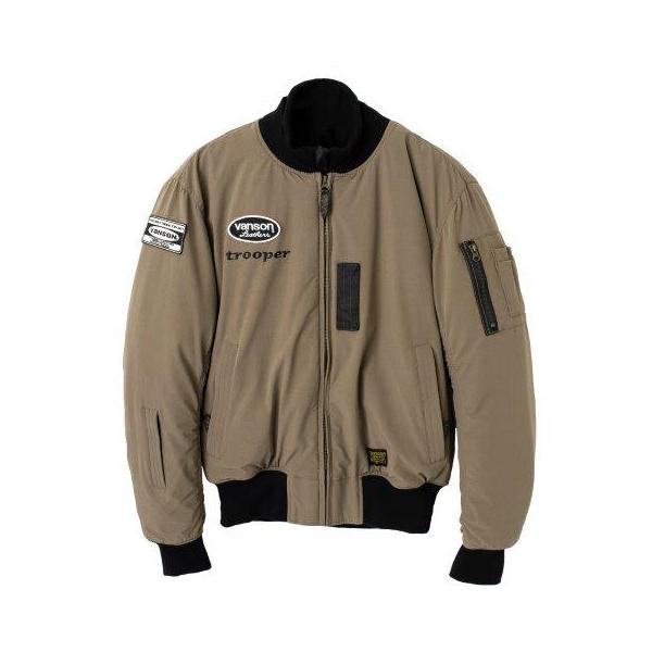 vanson MA-1 フライトジャケット M ベージュ VANSON バンソン MA-1ジャケット ベージュ XLサイズ TVS2209W