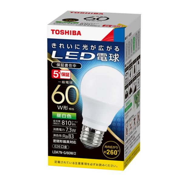 LED d E26 ʓd80W` ŃCebN F LDA7N-G/60W/2 