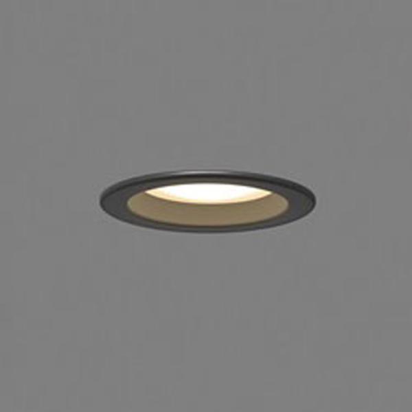 東芝ライテック LEDベースダウンライト 白熱灯器具60W相当 φ75 防湿 一体型 調光不可 ブラック 電球色：LEDD87056L(K)-LS