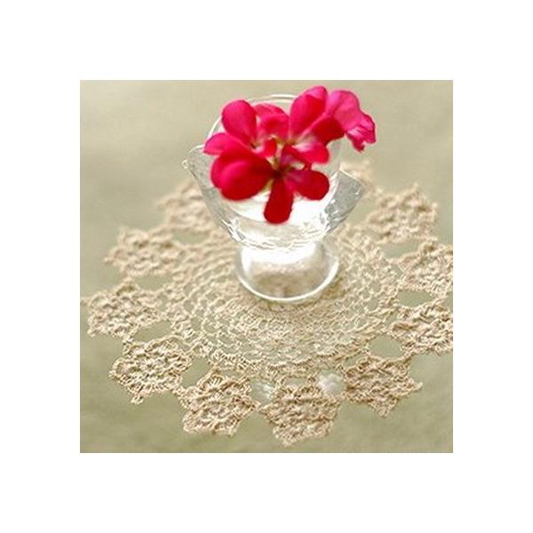 ◆ナチュラルレースの魔法♪◆肌触りが心地よい手編みのナチュラルレース！ちょっとしたスペースにかけるだけで、お部屋がやさしい雰囲気になります。上質感のある繊細な仕上がりが特徴の細糸クロシェ。従来のドイリー糸よりも細い糸を使用して、丁寧に編み込...