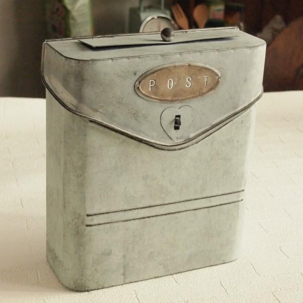 郵便ポスト おしゃれ 壁掛けブリキ郵便受け メールボックス ラウンドスクエア Wh 109 雑貨屋カンフィ 通販 Yahoo ショッピング