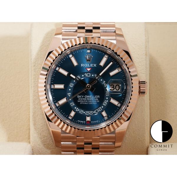 ROLEX ロレックス　ジュビリーブレス　アンティーク スカイドゥエラー ロレックス Ref.336935 18KERG ブルーグリーン文字盤