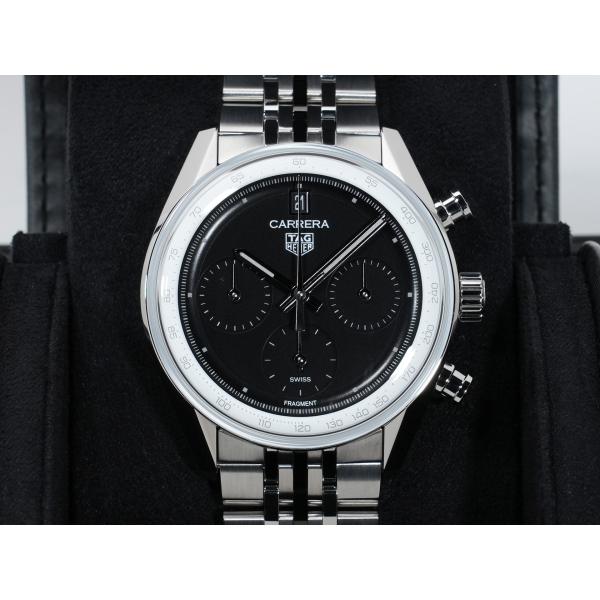 中古 タグ ホイヤー TAG HEUER CBS221B.BA0045 ブラック /ホワイト メンズ 腕時計 TAG HEUER（タグ・ホイヤー） カレラ フラグメント Ref.CBS221B.BA0045