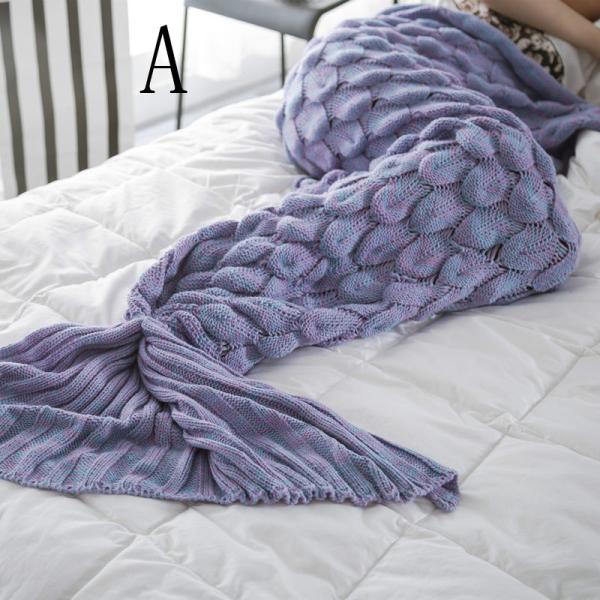 送料無料 人魚姫 しっぽ毯子 マーメイド お昼寝毛布 ブランケット