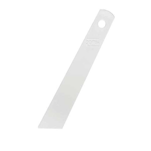 haoa のりべら小20mm のりヘラ レザークラフト 接着 ゴムのり用へら ハンドメイド 手縫い ジラコへら コーキング DIY 建築資材 プラスチックヘラ  小20mm