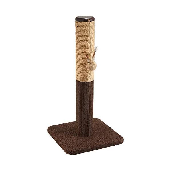本体サイズ幅X奥行X高さ:30×30×60cm本体重量:2.1kg素材:板:パーチクルボード、MDF/柱:紙管/縄:ジュート、生地:ポリエステル原産国:中華人民共和国用途:キャットタワー猫用毛羽立ちにくく、耐久性のあるジュート縄。