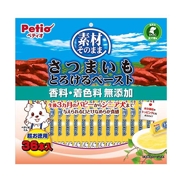 ペティオ Petio 素材そのまま さつまいも とろけるペースト 36本入
