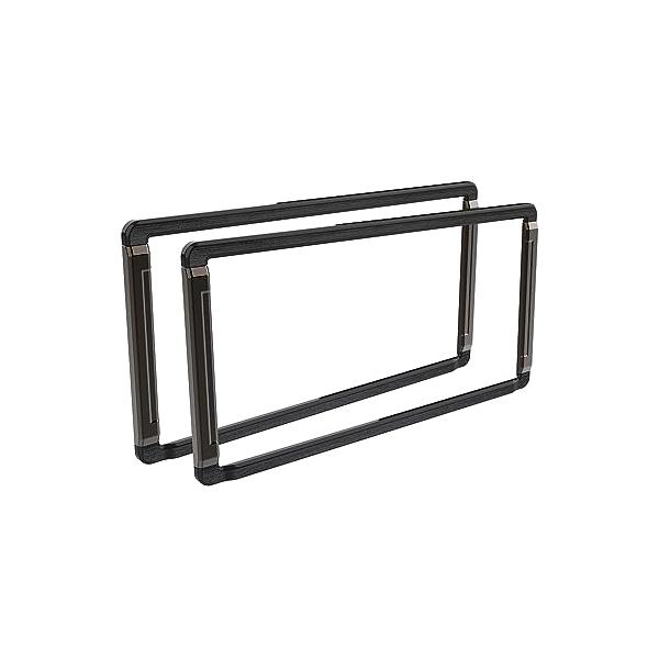槌屋ヤックTsuchiya Yac 車内用品 ナンバーフレーム セット タイト ブラック 390mm×205mm×25mm PF-399