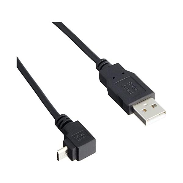 変換名人 USB 上向きL型 micro Bオス - Aオス ケーブル タブレット用  1m  USBA-MCUL/CA100