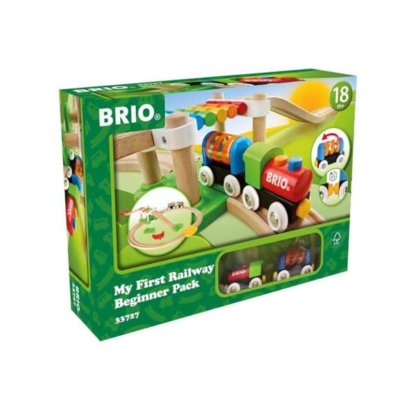 BRIO ブリオ レールウェイ マイファースト ビギナーセット 全18ピース 対象年齢 1歳半~ 電車 おもちゃ 木製 レール 33727
